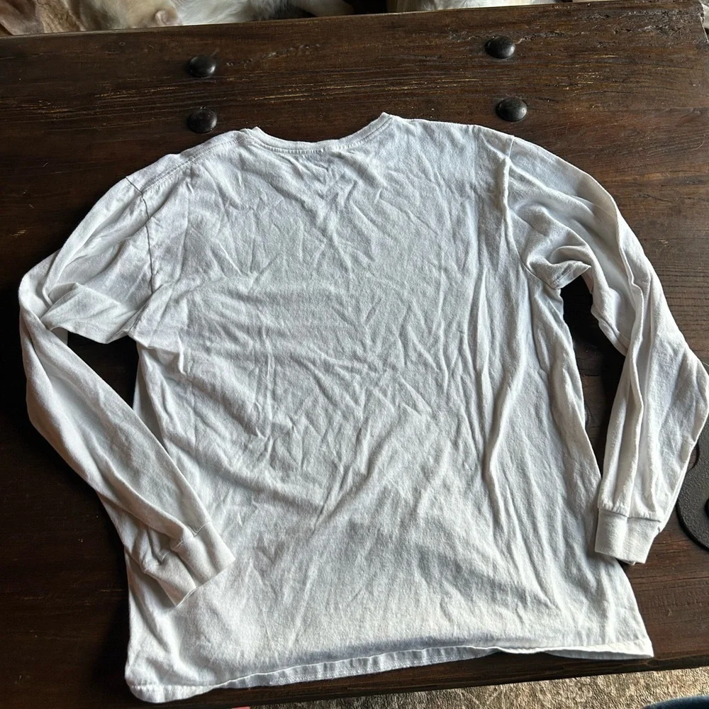 Levi's White Long Sleeve Tee with Colorful Logo